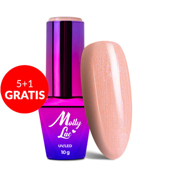 5+1gratis Lakier hybrydowy MollyLac Yoghurt Sweet Eclair 10g Nr 127