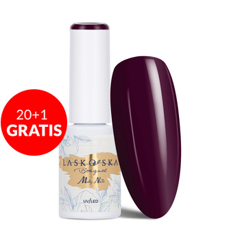 20+1gratis Lakier hybrydowy LED/UV Gel Polish Molly Nails @Bouquet by Laskovska Purple Joy HEMA/Di-HEMA Free 7g
