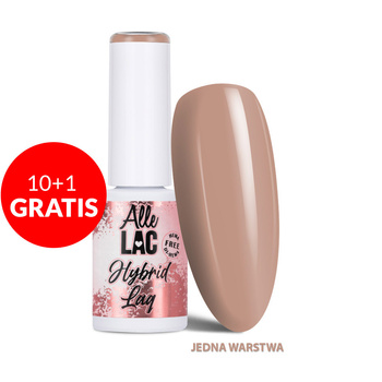 10+1gratis Lakier hybrydowy LED/UV Gel Polish Nudes Toffee AlleLac HEMA/Di-HEMA Free 6g
