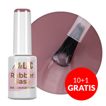 10+1gratis Baza kauczukowa Rubber Base AlleLac Mauve Mystery HEMA/Di-HEMA Free 7g Nr 11