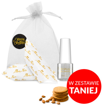 100szt Oliwka okazjonalna do skórek i paznokci o zapachu Almond Cookies z krówkami w ozdobnym woreczku 5ml