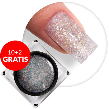 10+2gratis Żel do paznokci Shine on you Diamond Shine MollyLac HEMA/Di-HEMA Free 50g