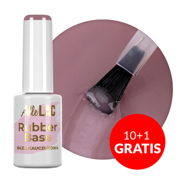 10+1gratis Baza kauczukowa Rubber Base AlleLac Cozy Blush HEMA/Di-HEMA Free 7g Nr 13