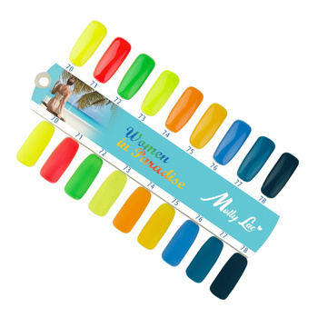 Wzornik MollyLac Women in Paradise połysk i mat 9 kolorów