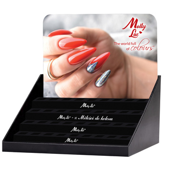 Ekspozytor na 45 lakierów hybrydowych 5 ml MollyLac – pusty edycja Jesień