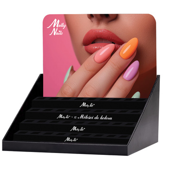 Ekspozytor na 45 lakierów hybrydowych Molly Nails 8g - pusty
