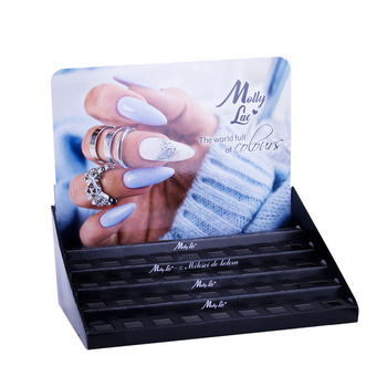 Ekspozytor na 45 lakierów hybrydowych 10 ml stary typ MollyLac – pusty edycja Zima