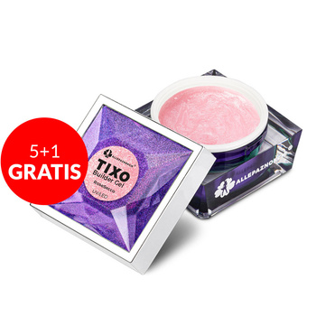 5+1gratis Żel budujący z tiksotropią Allepaznokcie Tixo Builder Gel RoseSecco 50g